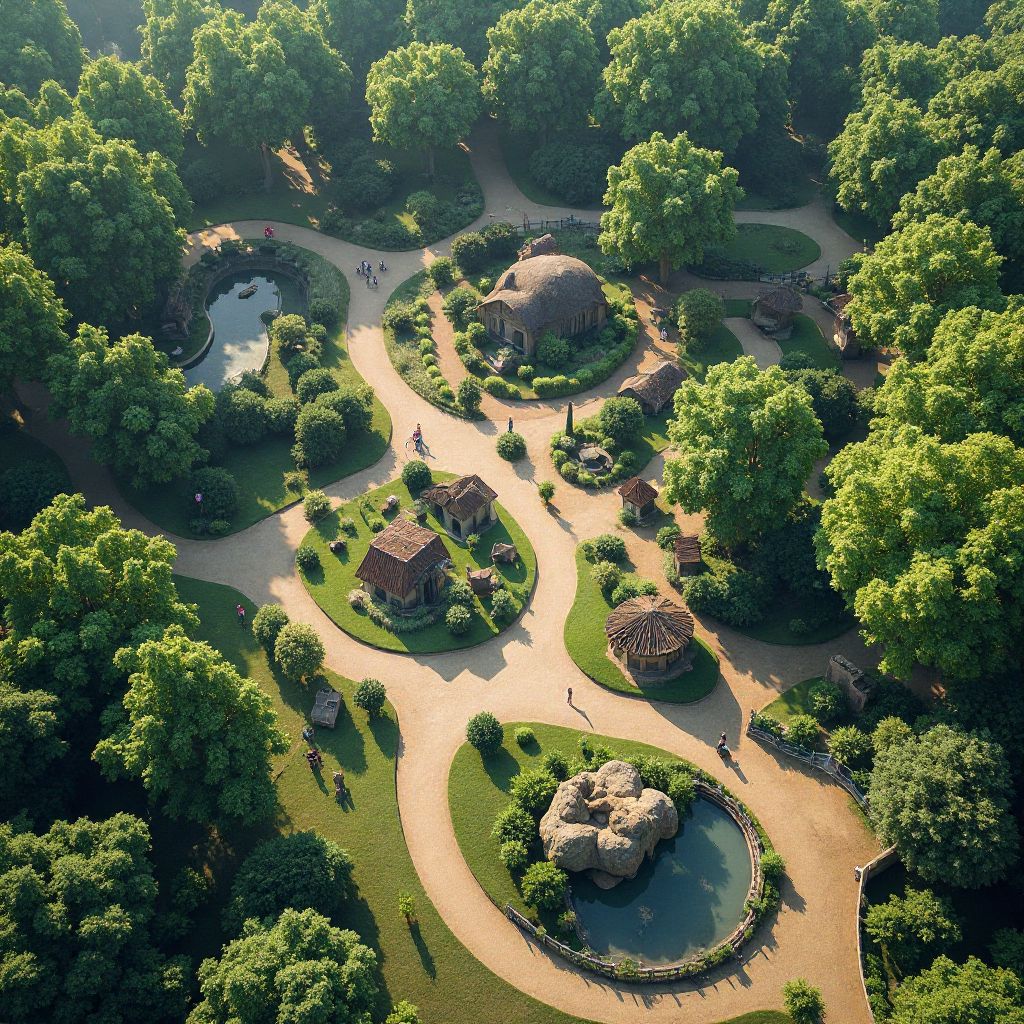 Aerial view of Wild Wonders Zoo